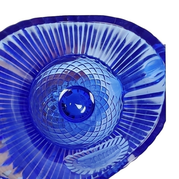 VTG cobalt Blue Fostoria Mt Vernon sauce pitcher - Picture 8 of 9